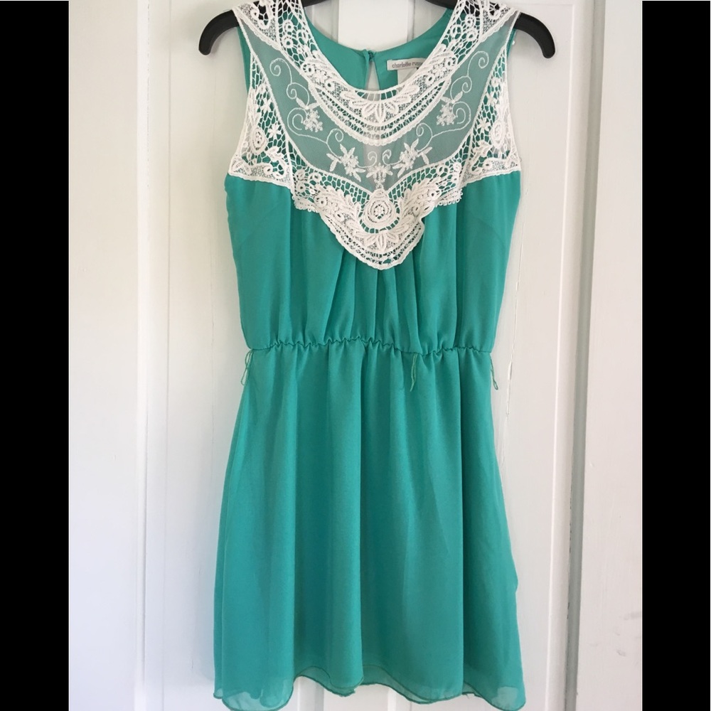 Mint green dress